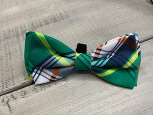 Green Madras Bow Tie